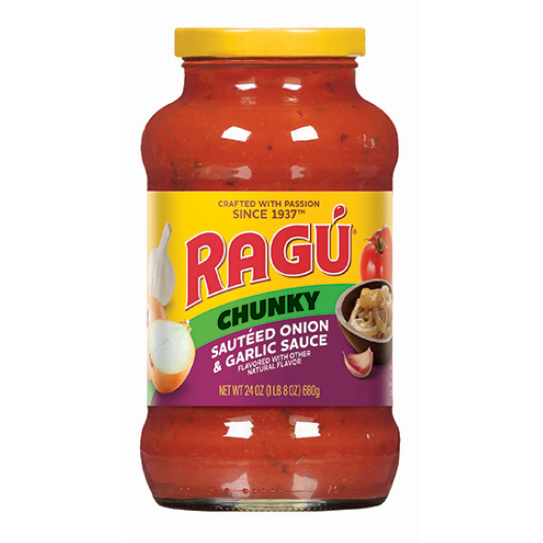 RAGU CHUNKY SAUTEED ONION & GARLIC SAUCE